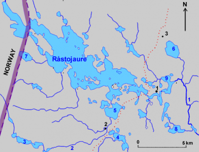 Озеро Råstojaure (Rostujávri)